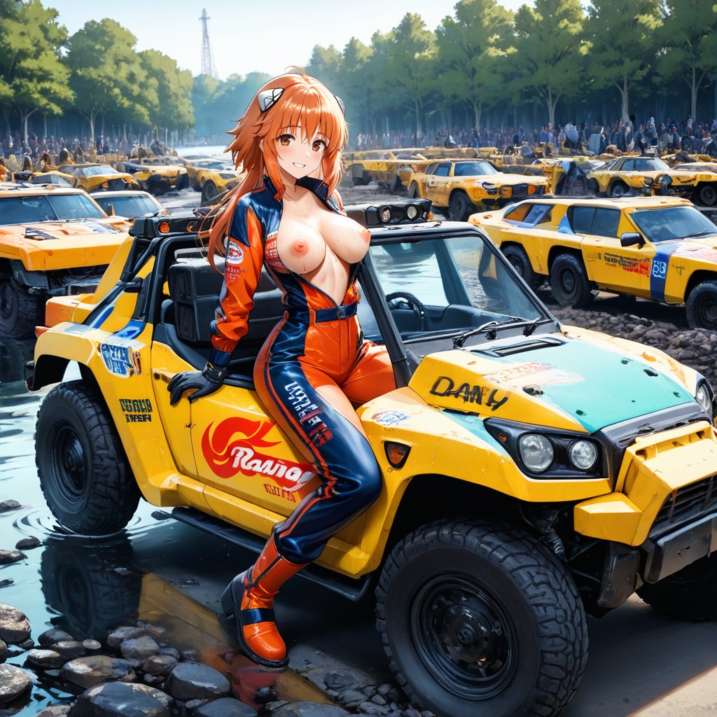 Medium Ass, Racing Gloves, Racing Boots Hentai AI Porn