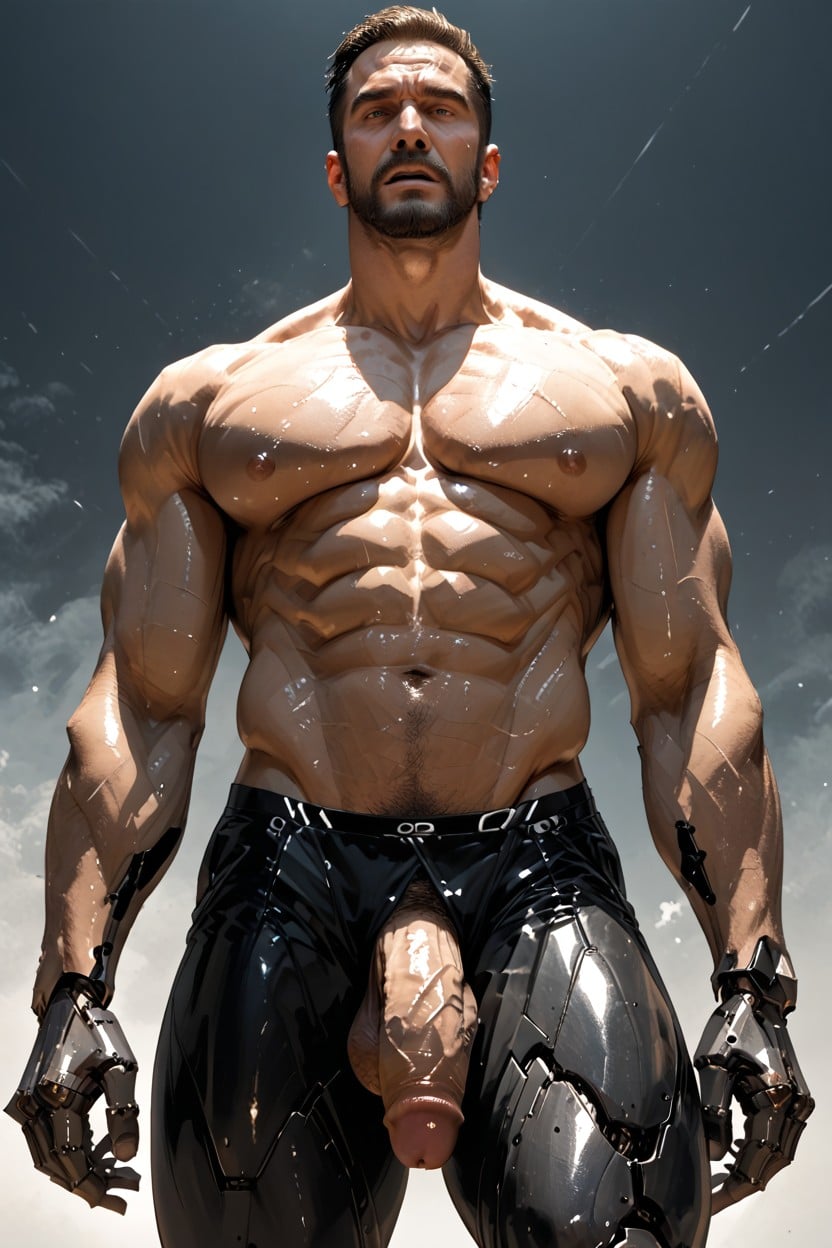 Thick Thighs, Full Body, Foreskin AI Gay Porn