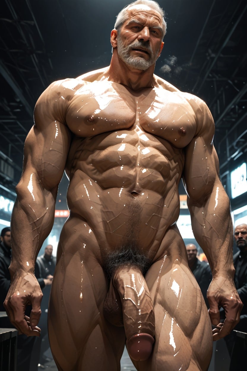 Fair Skin, Fat Cock, Standing AI Gay Porn