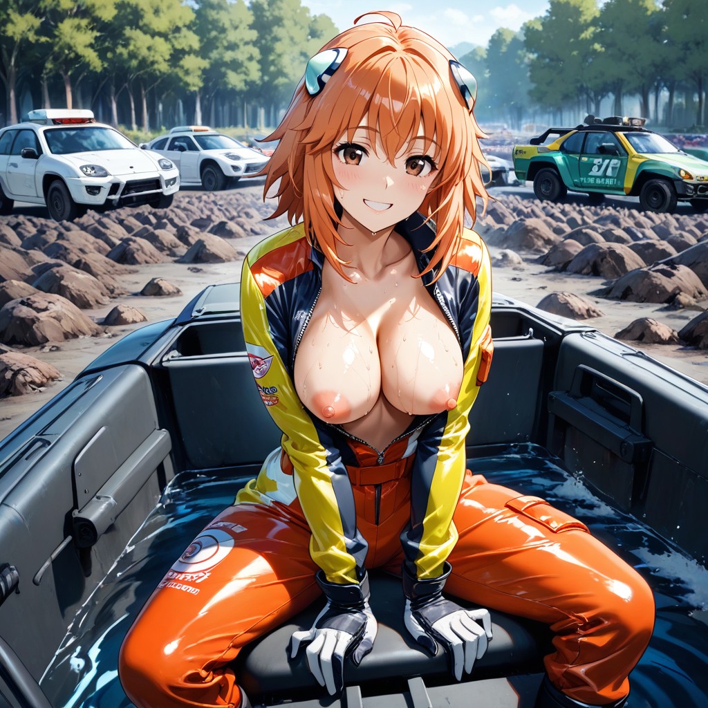Sweaty Skin, Waist Shot, Hard Lighting Hentai AI Porn