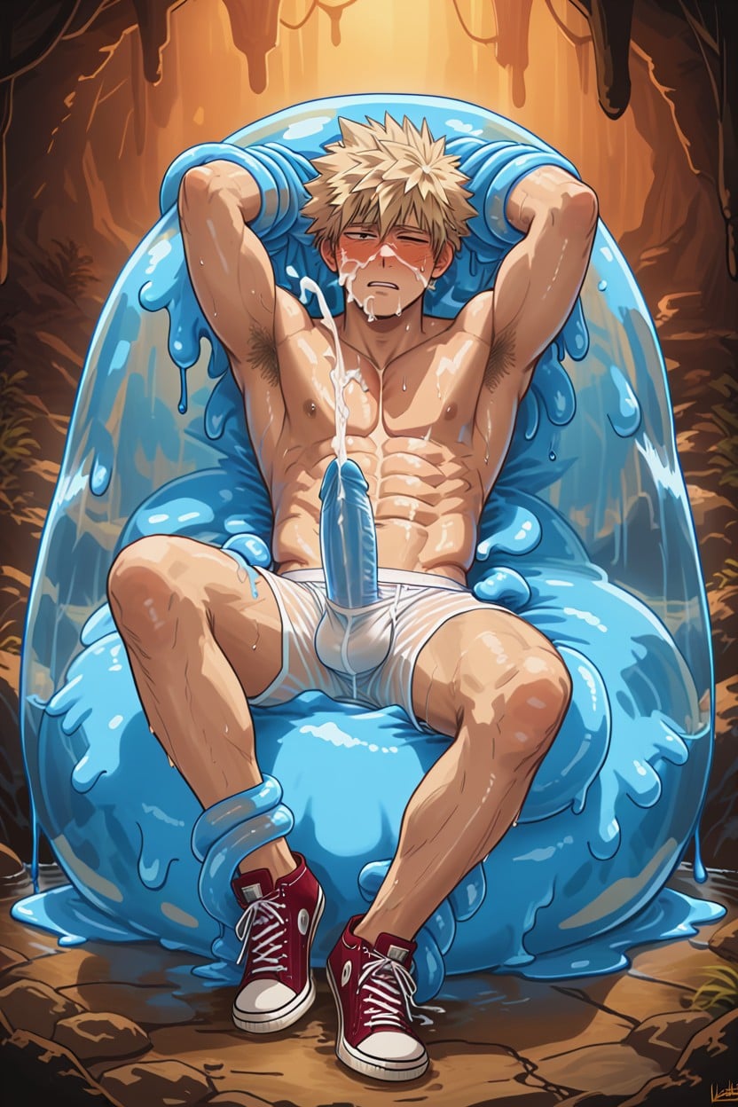 Shaking, Lying In A Nest Of Tentacles, Effect Lines Porno gay IA