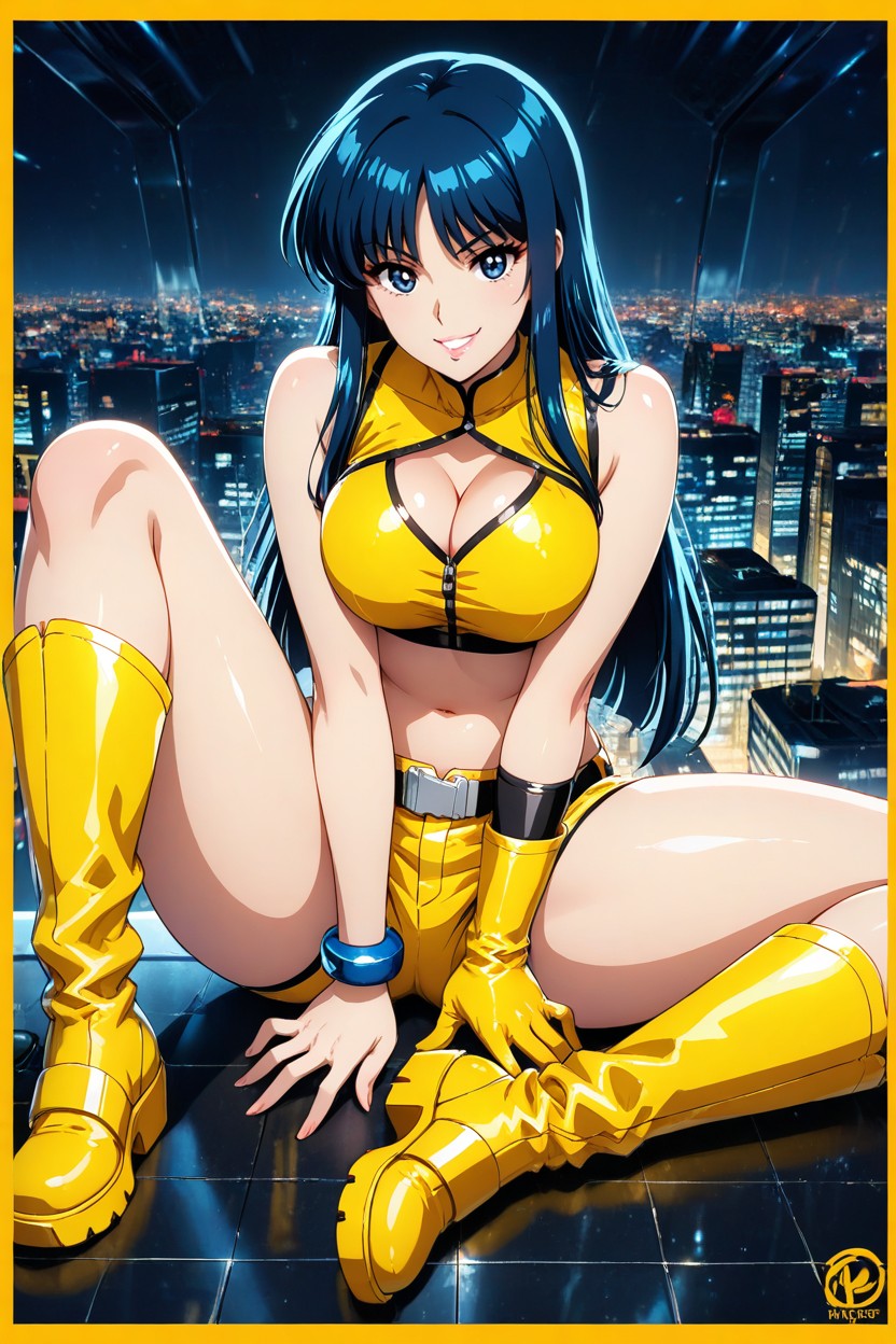 Modelando, Almond Eyes, Anime Style Hentai IA