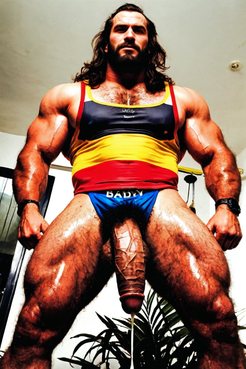 Massive Bushm Hateful, Uncut Cock, Angry AI Gay Porn
