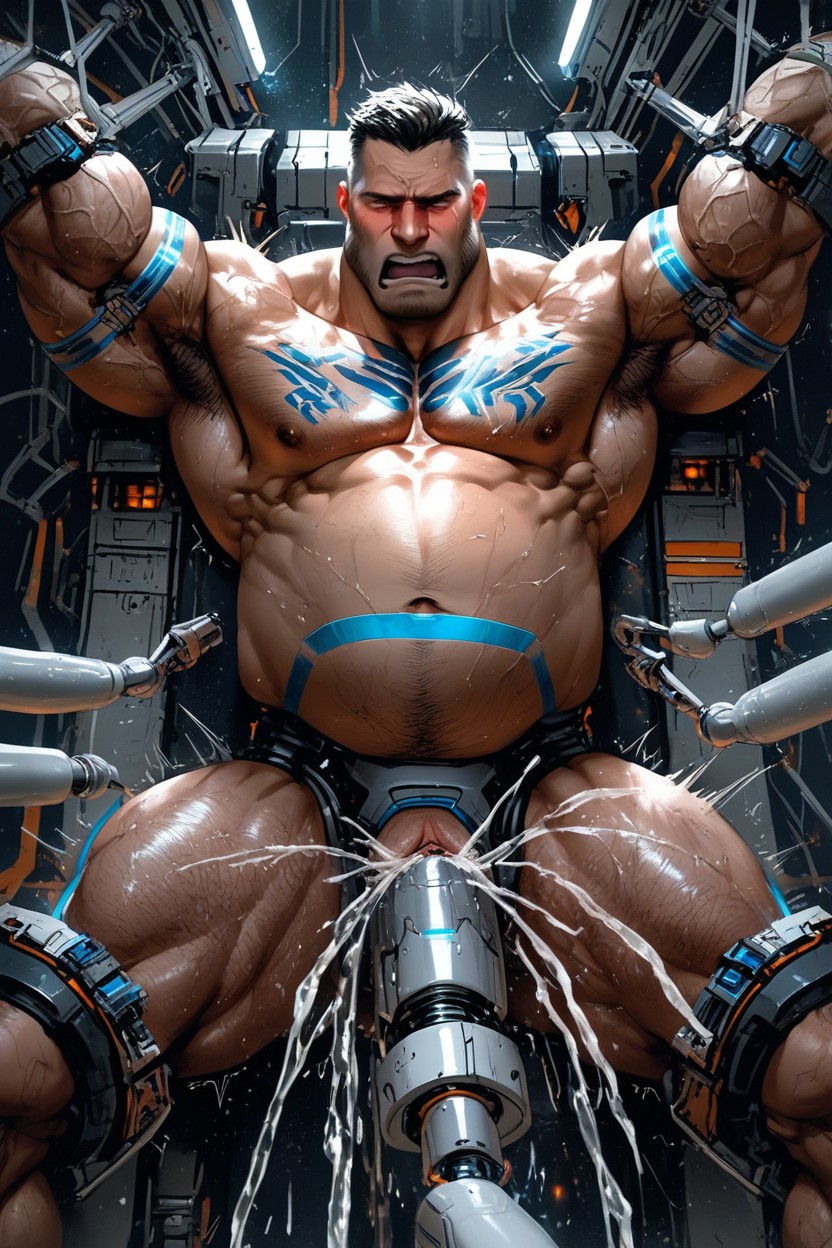 Sci Fi Experiment, Pounding, Multiple Orgasms AI Gay Porn