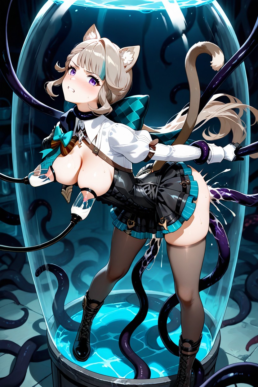 Black Tentacles Grabbing Neck, Fucked By Huge Black Tentacles, Tentacles Grabbing Breast Hentai AI Porn