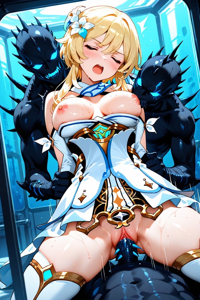 In Laboratory, Motion Lines, Open Mouth Hentai AI Porn