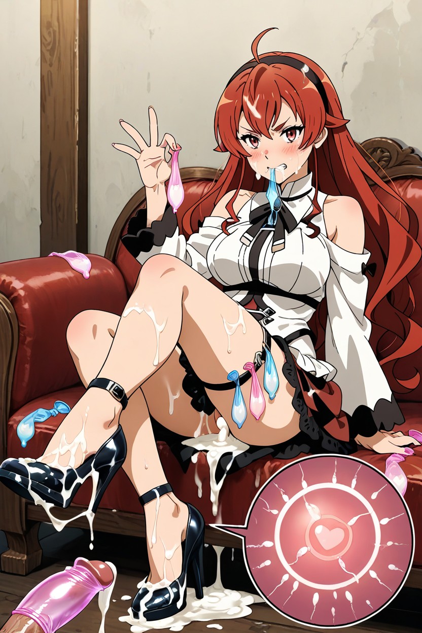 Used Condom Belt, 25+, Covered By Cum Hentai AI Porn