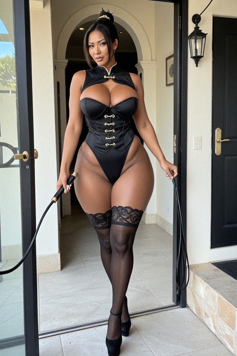 Hair Stick, Midnight Black Skin, Midnight Black Skin MILF AI Porn