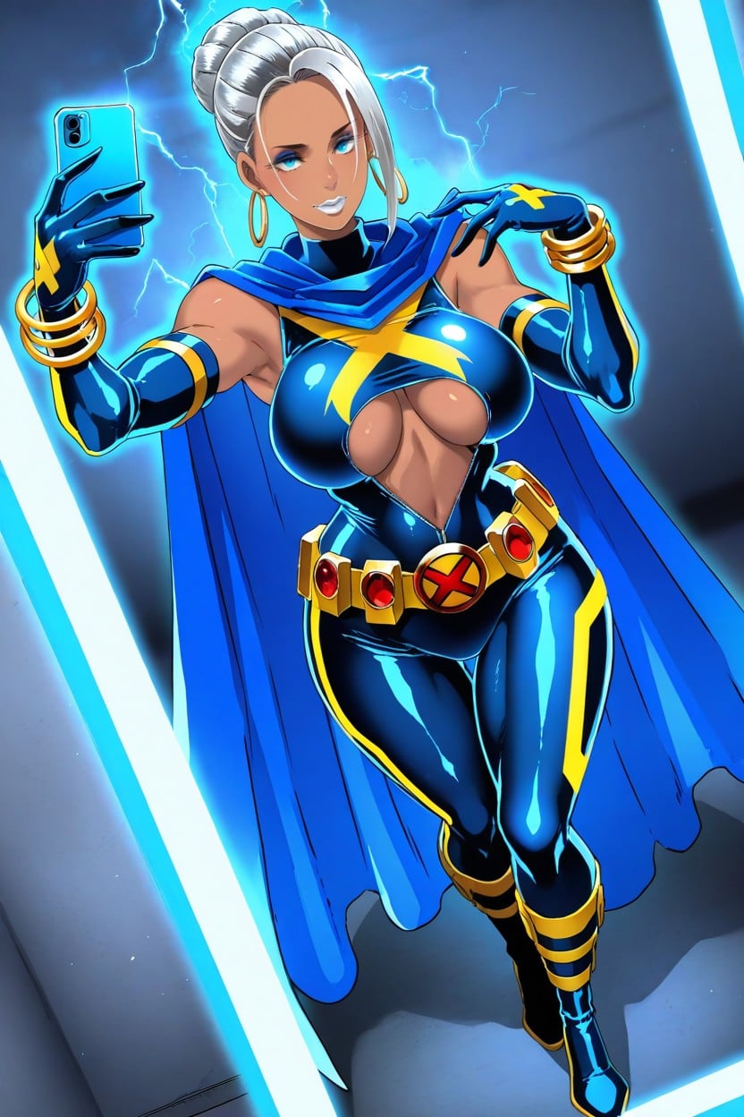 Thighs Neckline, Butcha-u Artstyle, From X-men Hentai IA