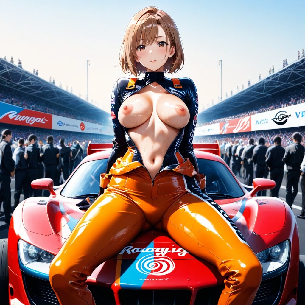 On A Large Racing Track, 18+, Hard Shadow Hentai AI Porn