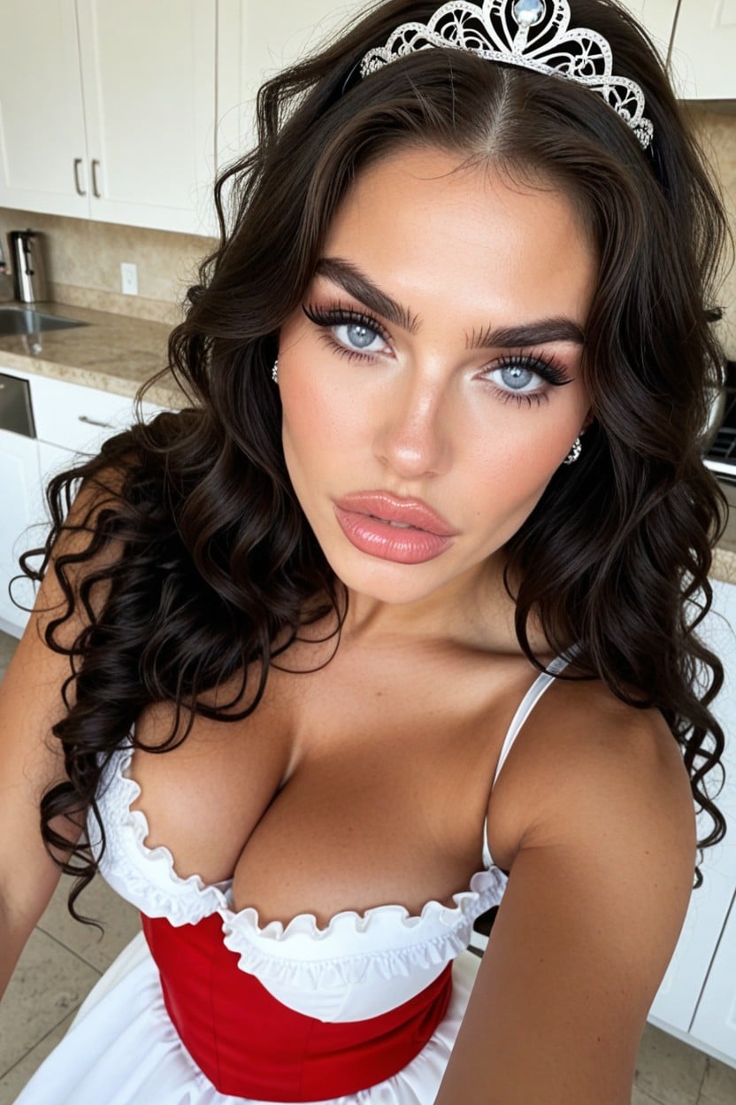 Long Curly, Looking At Viewer, Photo Realistic AI Porn