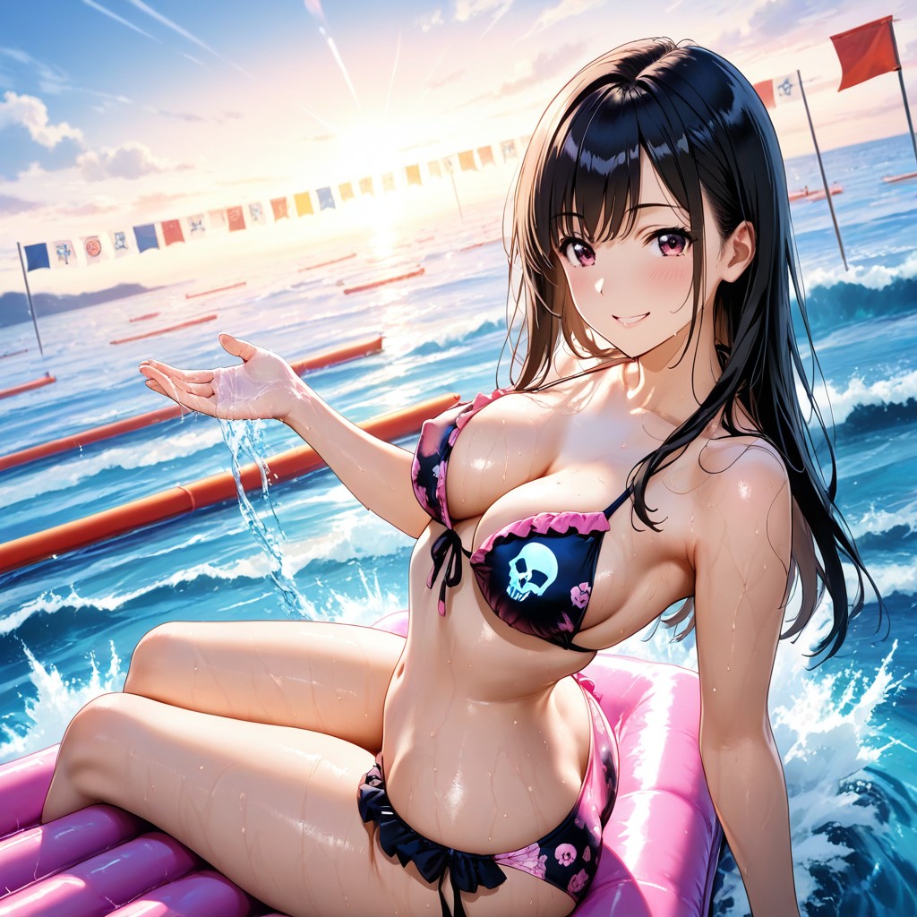 18+, Water Sports Event, Sweaty Skin Hentai AI Porn