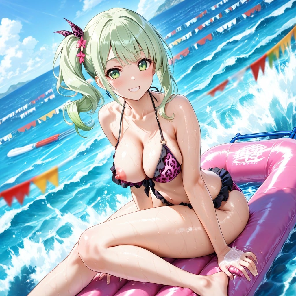 Sexy Idol, On The Ocean, Wispy Bangs Hentai IA