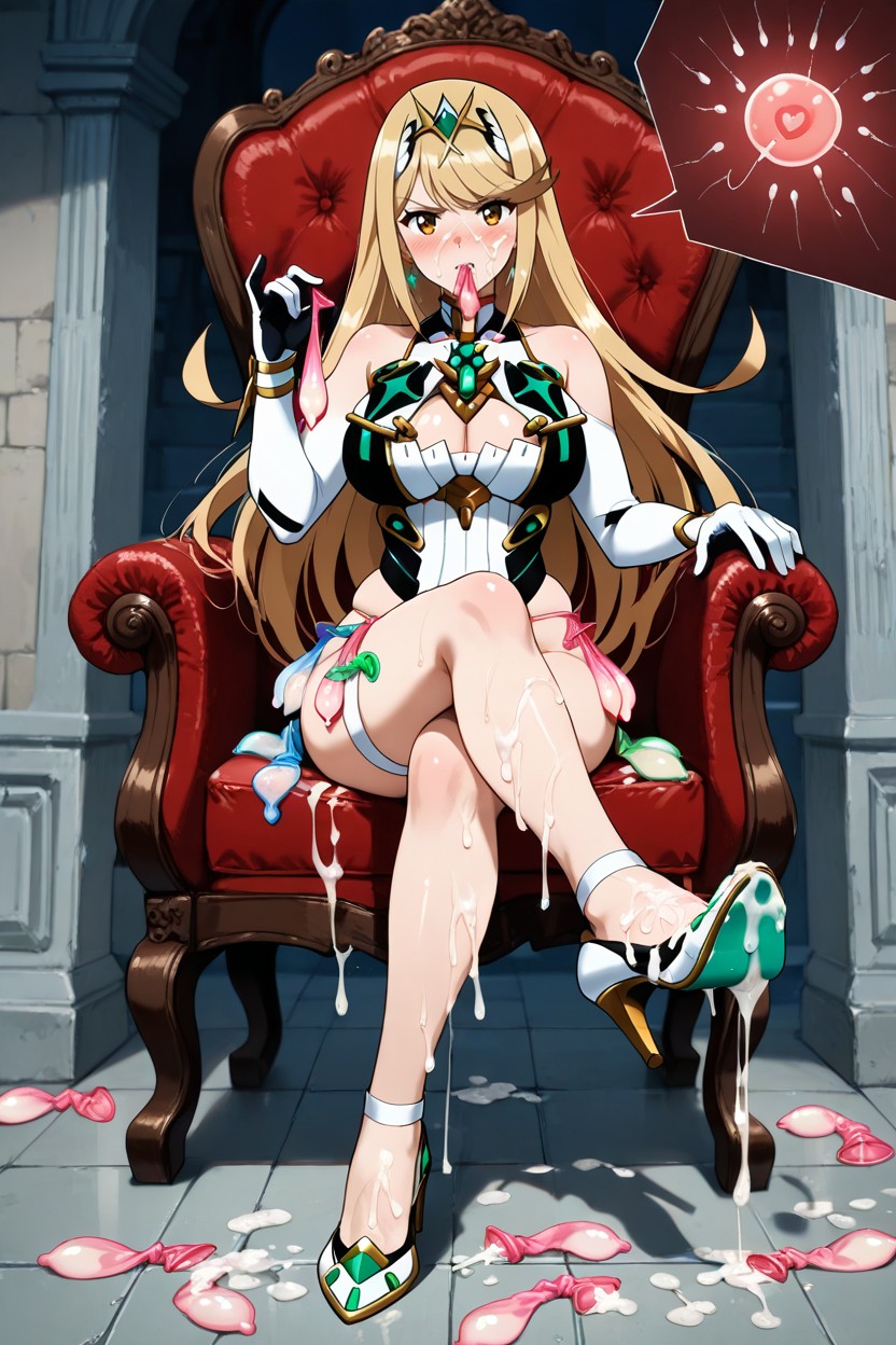 Semen On High Heels, Sperm Covered Feet, Culo Mediano Hentai IA