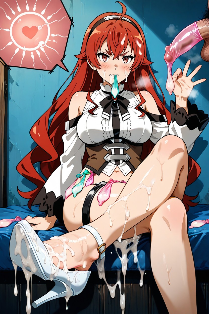 Drenched In Cum, Semen On High Heels, Condom Hentai AI Porn
