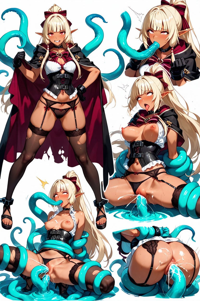 Plentiful Motion Lines All Insanely Massive Tentacles, Hyper Logical Depth, Torn Outfit Hentai AI Porn