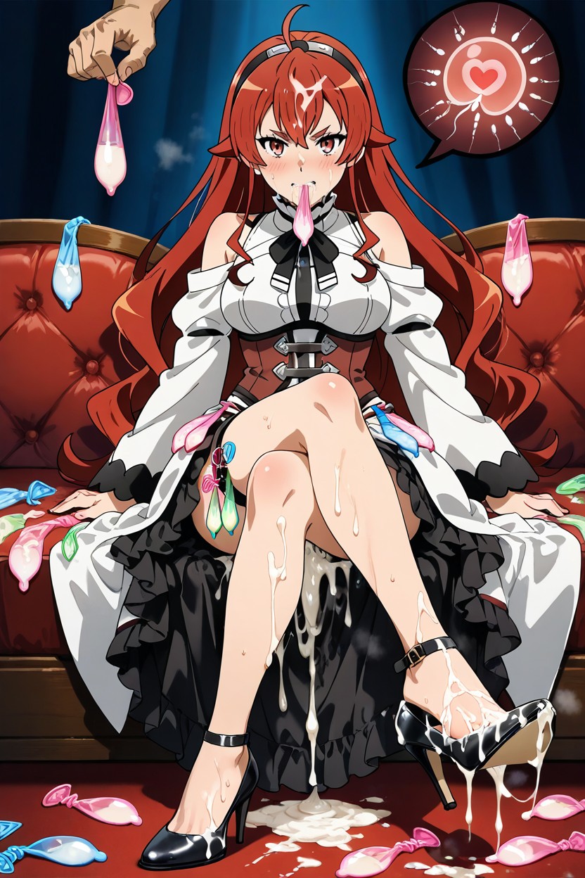 A Lot Ring Used Condom Thigh Circumference, Cum On Body, Medium Ass Hentai AI Porn