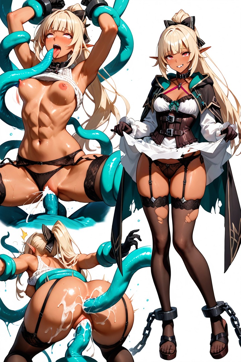 Arched, Abs, Elegant Dynamic Hyper Thick Linework Hentai AI Porn