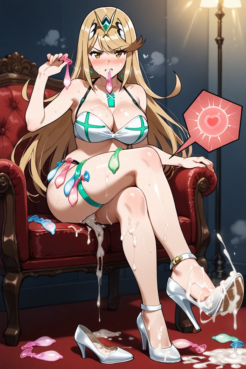 Sperm Covered Feet, A Lot Ring Used Condom Thigh Circumference, Medium Breast Hentai AI Porn