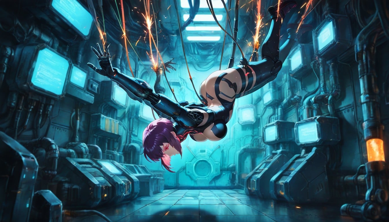 Calm But Alert, Pink Eyes, Warm To Cool Gradient Palette Hentai AI Porn
