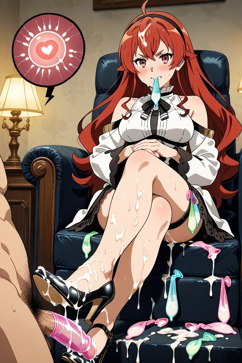 Cum On Face, Drinking Semen, Used Condom Thigh Ring Hentai AI Porn