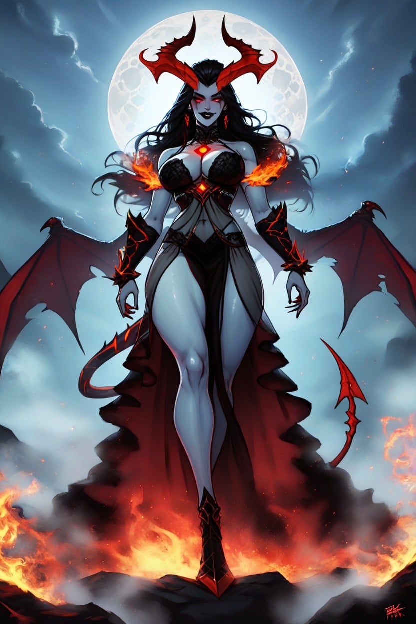 Red Eyes, Very Detailed Face, Fantasy Illustration Hentai AI Porn