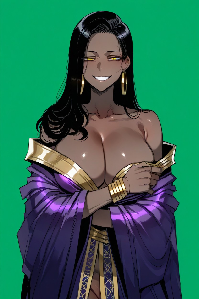 High Resolution, Standing, Yellow Eyes Hentai AI Porn