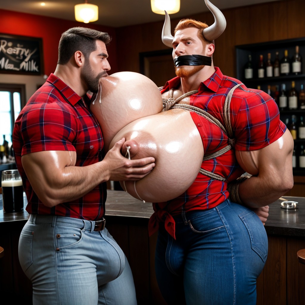 A Lot Of Chest Hair, Angry, Grabbing Boobs AI Gay Porn