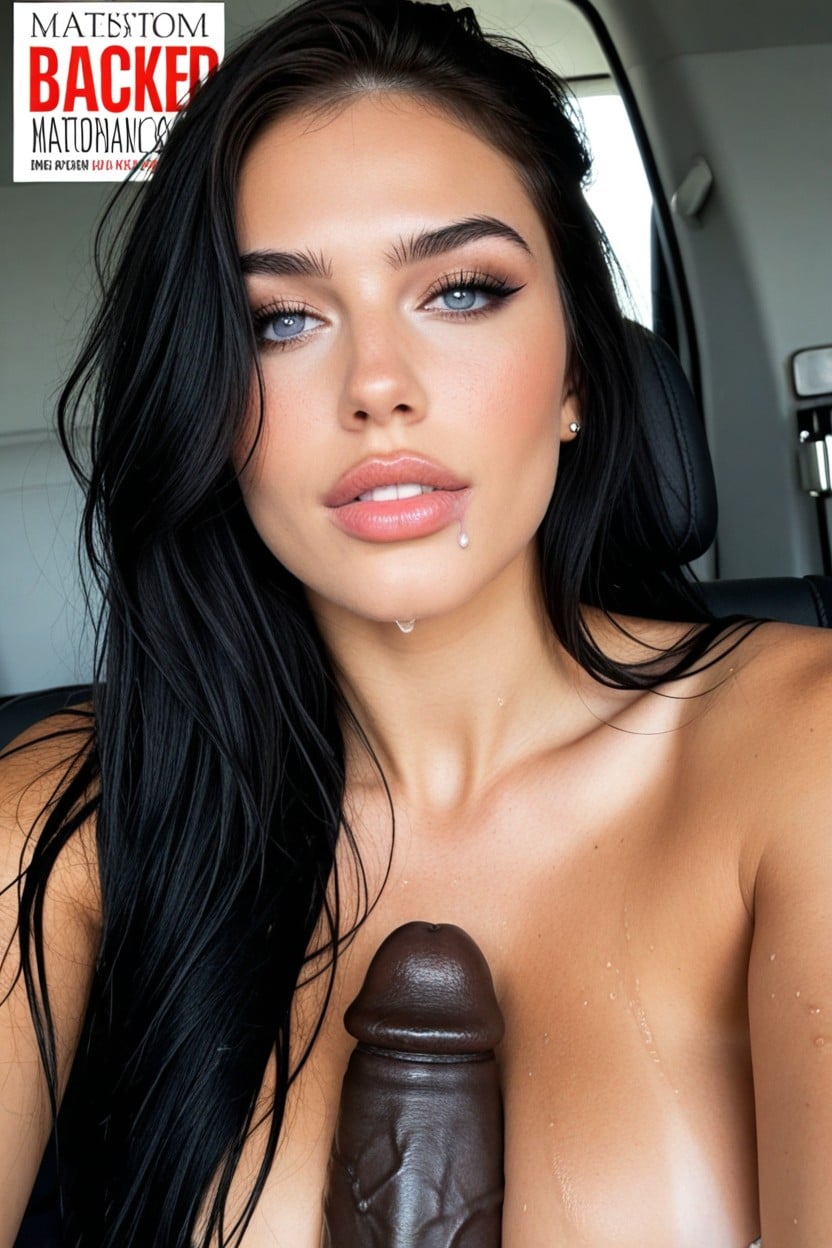 Perfect Anatomical Body, Long Hair, He Is Grabbing Her Head Porno IA