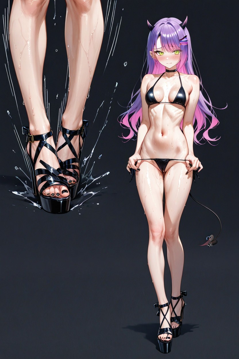 Soft Light, High Heeled Sandals, Backgrounds Hentai AI Porn