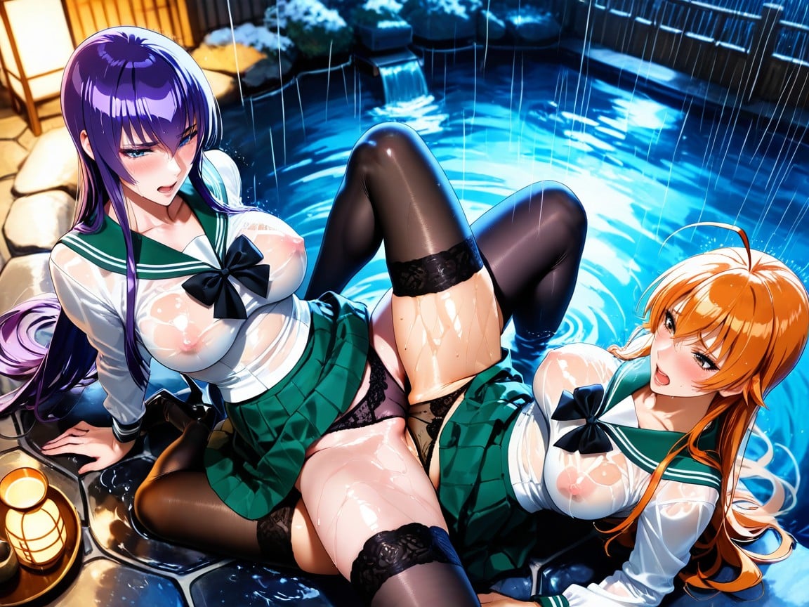Sharp Facial Features, Night, Heavy Rain Hentai IA pornografia