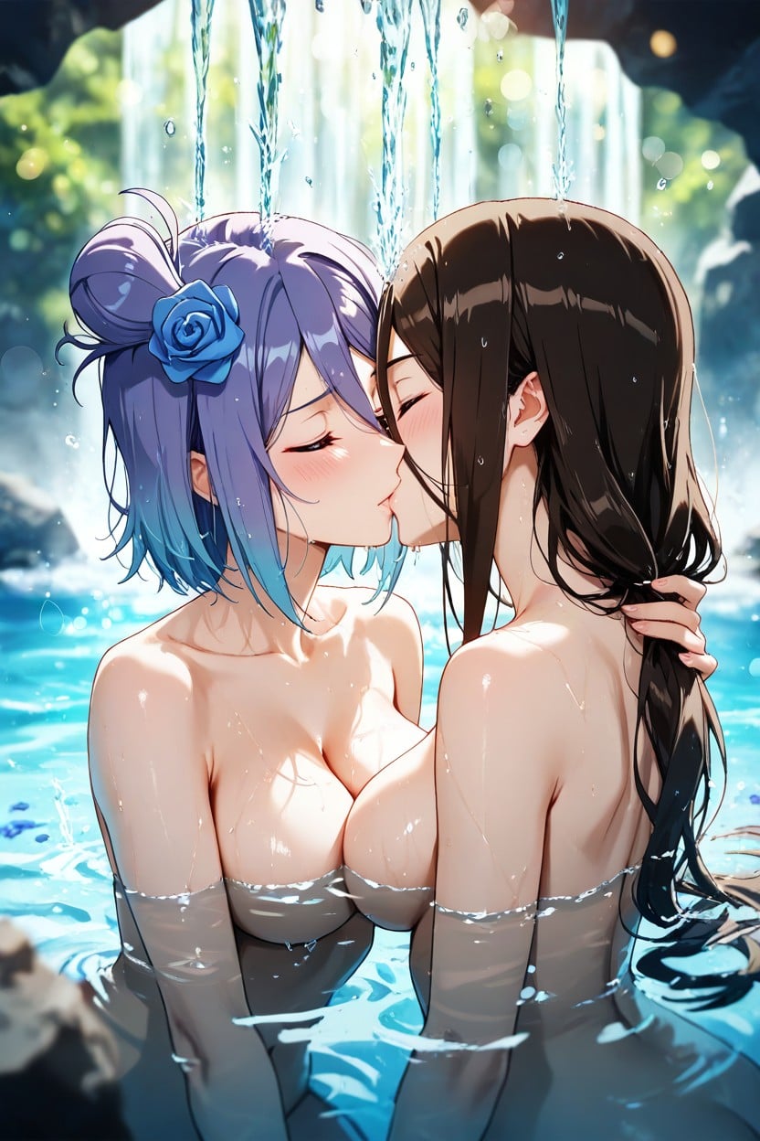 Trying To Comfort, Gently Gazing, Soft Focus Hentai AI Porn