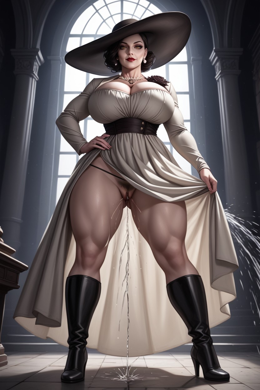 Pouco Iluminado, Masmorra, Roupas Abertas Hentai IA pornografia