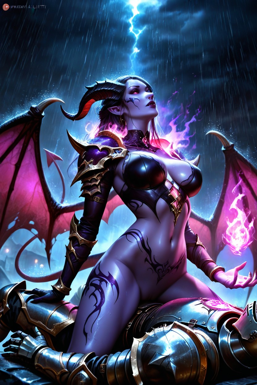 Gothic, Lilith From Diablo Iv, Side View AI Porn