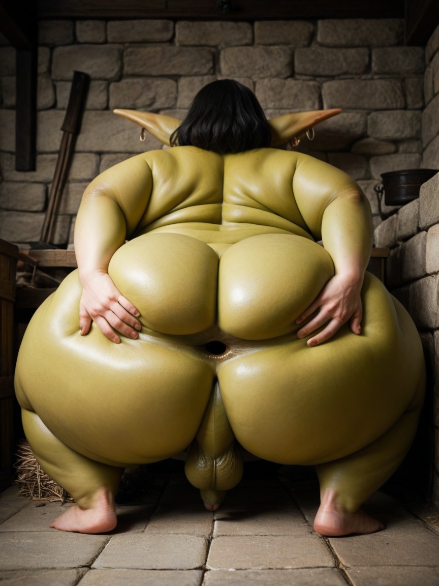 Curvaceous, Gigantic Ass, Macro AI Gay Porn