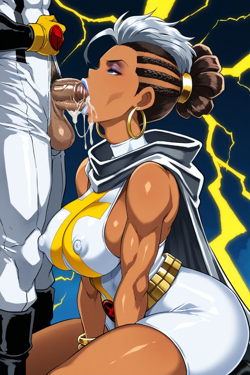 25+, Face Fuck, White Lipstick Hentai AI Porn