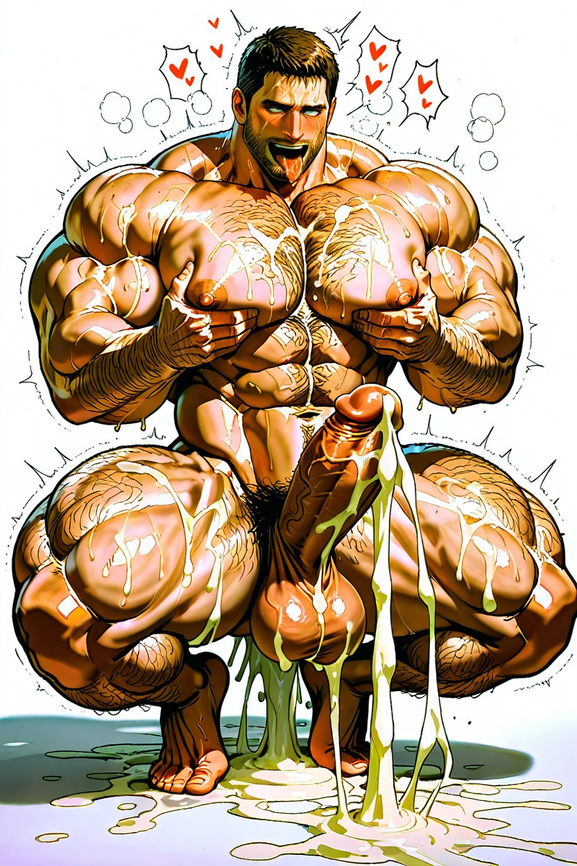 Ahegao, Male Only, Fit Porno gay IA