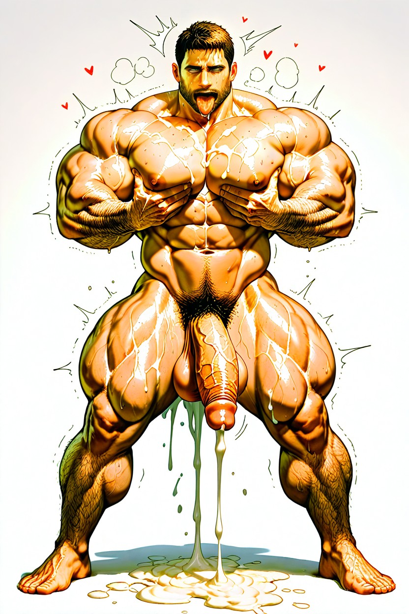 Nipples, Man, Huge Dropped Balls AI Gay Porn