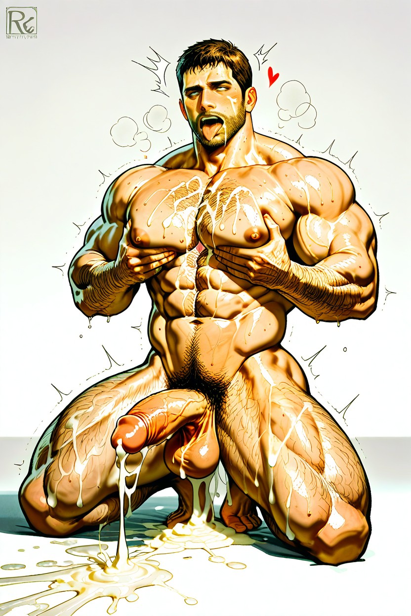 Chris Redfield From Resident Evil, Cock, Cream Pie AI Gay Porn