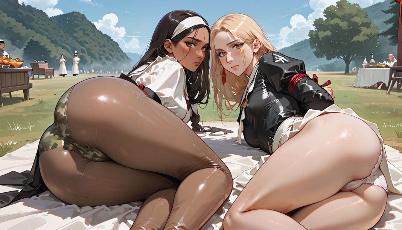 Native American Woman, Butt Up In The Air, Fair Skin Hentai AI Porn