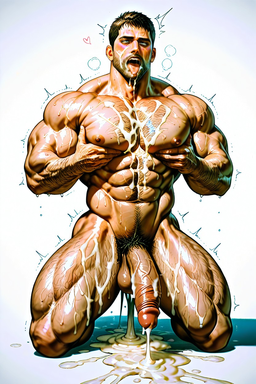 Fit Body, Chris Redfield From Resident Evil, Full Body AI Gay Porn