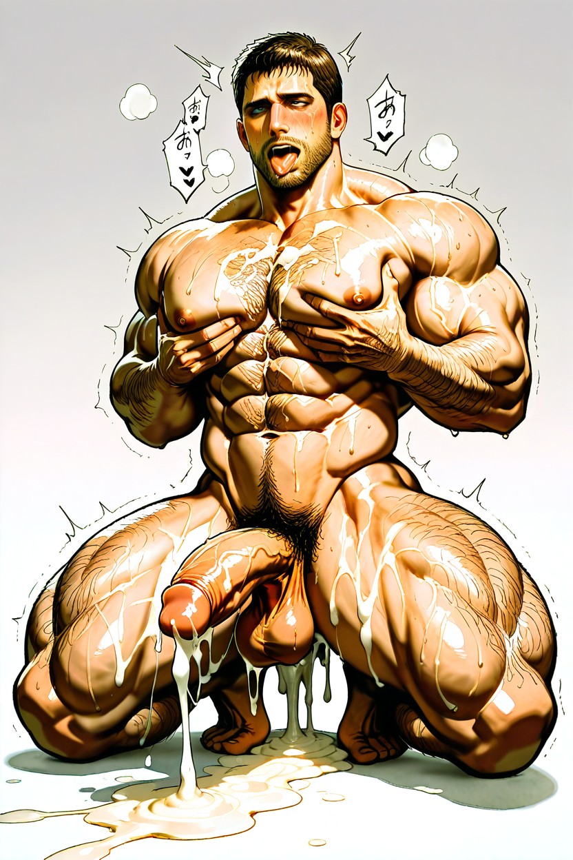 Man, Moaning, Fit AI Gay Porn