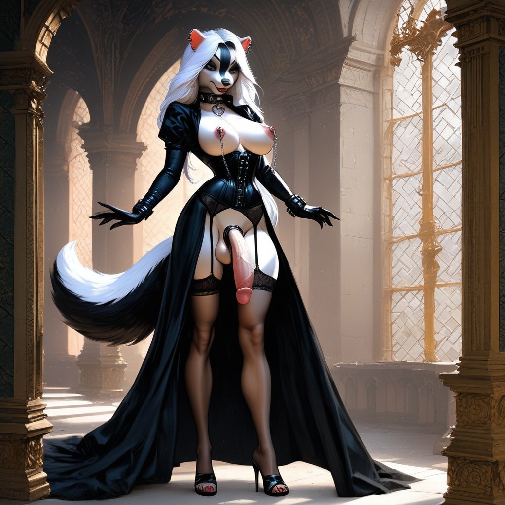 Lingerie, Goth, Bedroom AI Porn