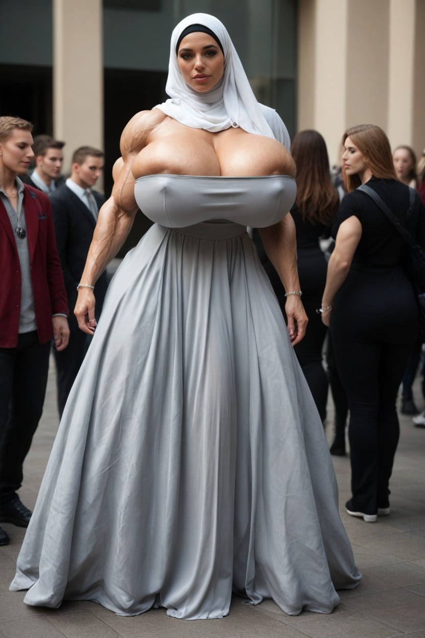 Hyper Gigantic Muscles, Hyper Massive Muscles, Gigantic Abs Shemale AI Porn