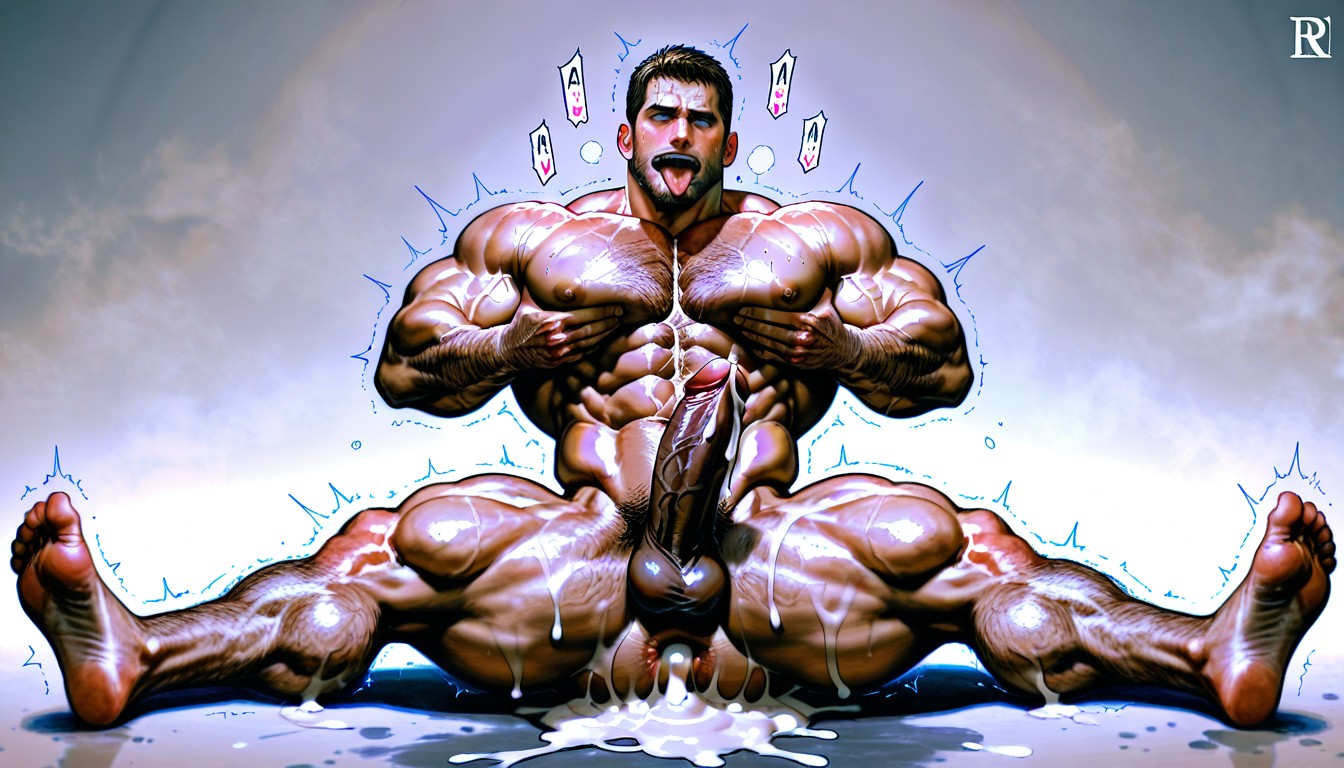 Sweaty, Handsome, Abs AI Gay Porn