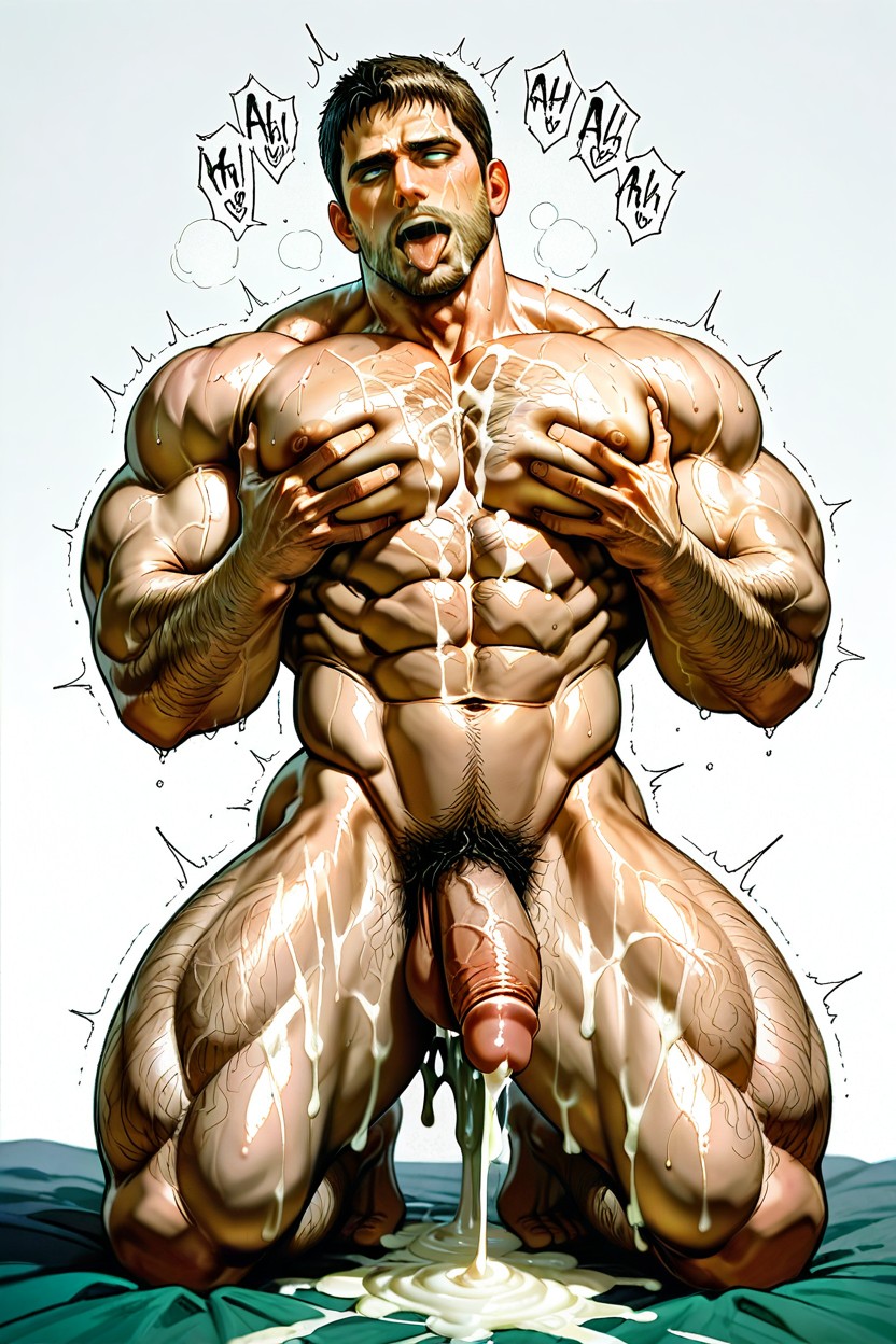 Cock, Lots Of Cum In Ass, Abs AI Gay Porn