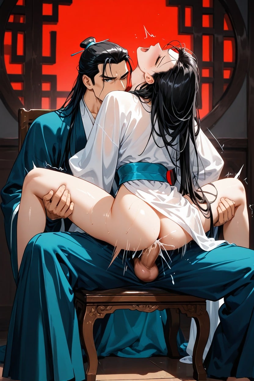 Donghua Style, Lap Sex, 18+ AI Gay Porn