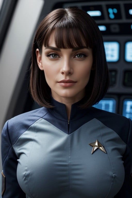 Fitted, Full Body Shot, Man Is In Uniform AI Porn