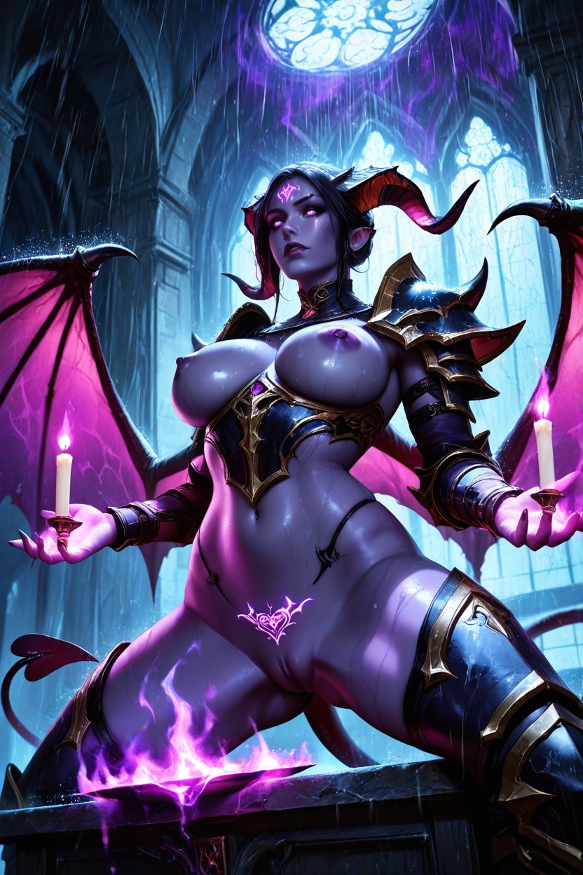 Magic Spell, Storm, Lilith From Diablo Iv AI Porn