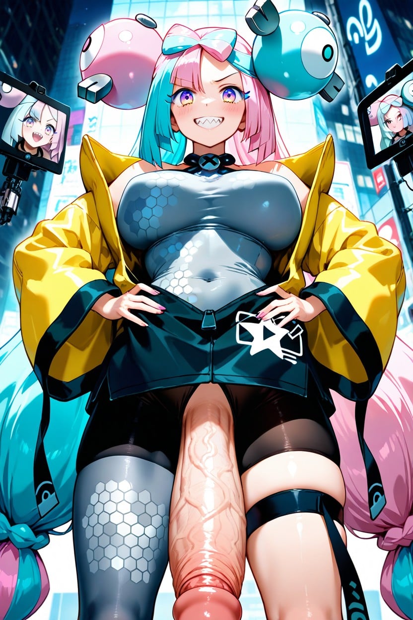 Thick, Close Up, Hexagon Print Hentai AI Porn